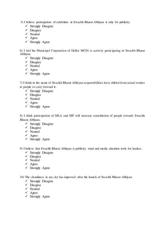 Swachh Bharat Abhiyan In Hindi Pdf